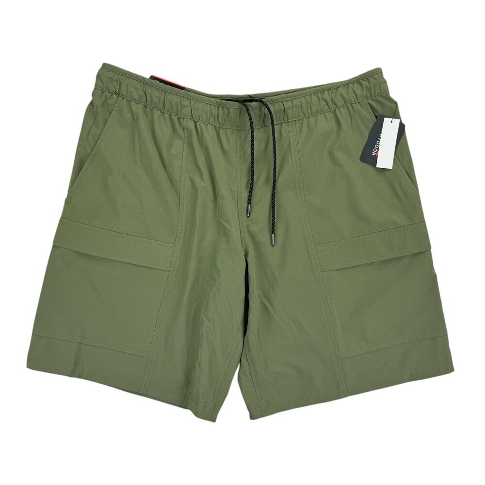 Bass Outdoor Mens Everyday Pull-On Drawstring Stretch Shorts Olive Green XL